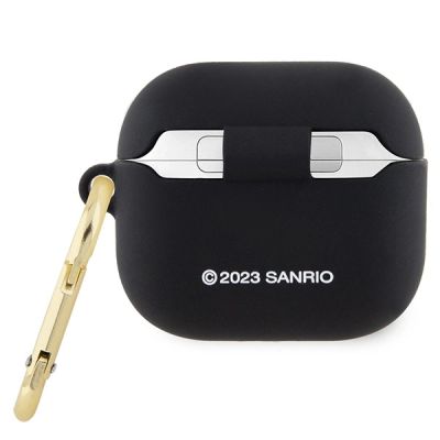 2. Hello Kitty Silikon 3D Kitty Head Hülle für AirPods 3 – Schwarz