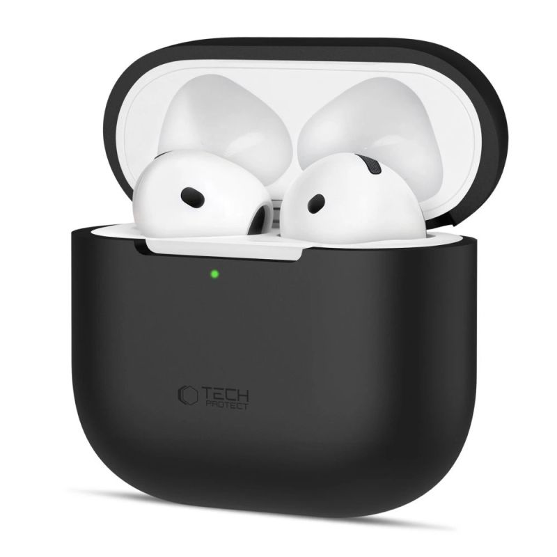 Tech-Protect Silikonhülle für Apple AirPods 4 - Schwarz