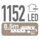 3. Lichterkette für den Weihnachtsbaum, 1152 LEDs, Timer, warmweiß