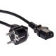 3. Akyga AK-PC AK-PC-06A Kabel (Hybrid C/E/F (CEE 7/7) M - C13 M Standard; 3 m; schwarz)
