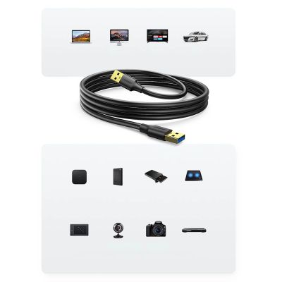 5. Ugreen US128 10369 USB-A 3.0 / USB-A 3.0 5 Gbit/s 0,5 m Kabel – schwarz