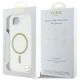 8. Guess IML Glitter Circle MagSafe iPhone 16e Hülle - Transparent
