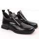 6. Damen-Lackleder-Stiefeletten in Kroko-Optik mit Zierelement, schwarz, Filippo DBT6425