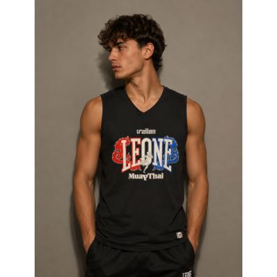 3. Herren Tank T-Shirt LEONE LSM979/S16 schwarz "L"