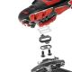 5. Rockbros M108 Nylon Half-Lock Doppelseitige Fahrradpedale - Schwarz