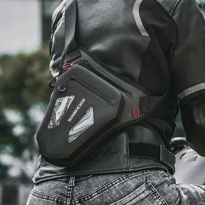 6. Rockbros Motorradtasche für Beine, Oberschenkel, Taille, Schulter, Schwarz