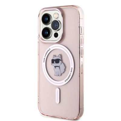 2. Karl Lagerfeld IML Choupette MagSafe Hülle für iPhone 14 Pro – Rosa