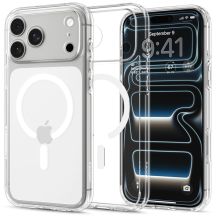 Spigen Ultra Hybrid MagSafe Hülle für iPhone 18 Pro Max / 17 Pro Max – Transparent und Weiß