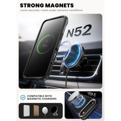 6. Supcase IBLSN Ares Flip Mag MagSafe Hülle für iPhone 17 Air - Schwarz