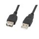 2. Lanberg CA-USBE-10CC-0030-BK Kabel (USB 2.0 Stecker - USB 2.0 Buchse; 3 m; Schwarz)