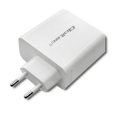 4. QOLTEC Wandladegerät 63 W | 5–20 V | 1,5–3 A | USB Typ C PD | USB QC 3.0 | Weiß