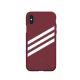 3. Adidas OR geformte PU-Wildleder-Hülle für iPhone X/XS, Burgunderrot