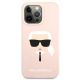 3. Karl Lagerfeld Silikon Karl`s Head Case für iPhone 13 Pro / 13 6.1" - Hellrosa