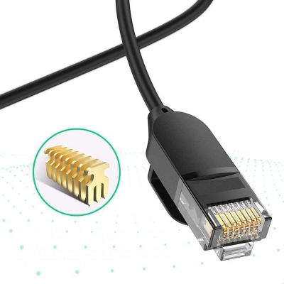 15. Ugreen Kabel Internet Netzwerkkabel Ethernet Patchkabel RJ45 Cat 6A UTP 1000Mbps 5m schwarz (70654)
