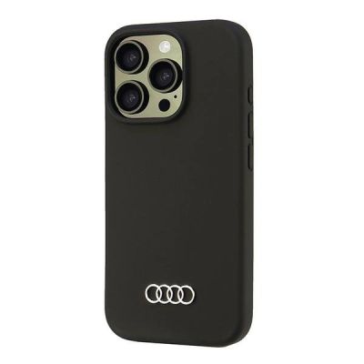 3. Audi Silikonhülle iPhone 16 Pro 6,3" schwarz/schwarz Hardcase AU-LSRIP16P-Q3/D1-BK