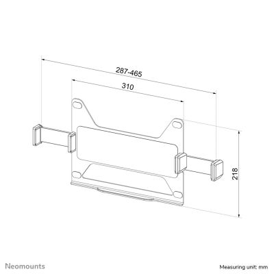 10. Neomounts ADS20-425BL1 Laptopständer mit Schwenkablage für Notebooks, Schwarz, 43,9 cm (17,3 Zoll)