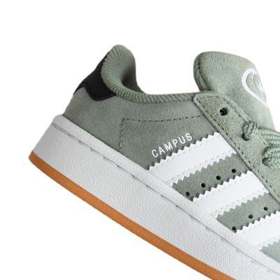 8. Adidas Campus 00s Kinder-Sportschuhe Silbergrün/Wolkenweiß - JP5509