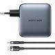 3. Vention 100W GaN-Ladegerät, 1x USB-A, 3x USB-C + 1 m USB-C-zu-USB-C-Kabel