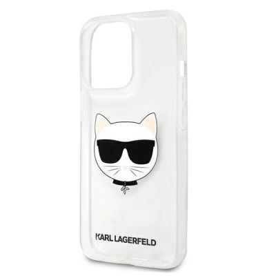 6. Karl Lagerfeld Choupette Head Case für iPhone 13 Pro Max - Transparent