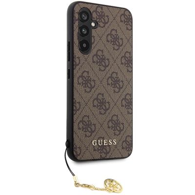 4. Guess GUHCS23FEGF4GBR S23 FE S711 braun/braunes Hardcase 4G Charms Collection