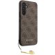 4. Guess GUHCS23FEGF4GBR S23 FE S711 braun/braunes Hardcase 4G Charms Collection