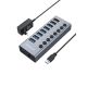 GRAUGEAR G-HUB71-A Hubs und USB 3.2 Gen 1 (3.1 Gen 1) Typ-A 5000 Mbit/s
