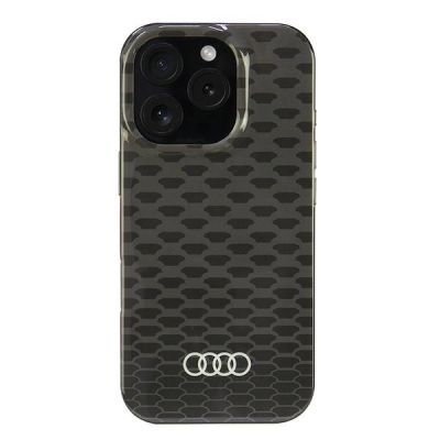 Audi IML Stitching Pattern MagSafe iPhone 16 Pro 6,3" schwarz/schwarz Hardcase AU-IMLMIP16P-Q5/D3-BK