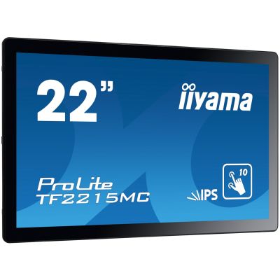 iiyama ProLite TF2215MC-B2 Monitor, 54,6 cm (21,5 Zoll), projiziert-kapazitiv, 10 TP, Full HD, schwarz