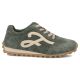 2. Damen-Lederschuhe, Wildleder-Sneaker, grün, Filippo DP7961