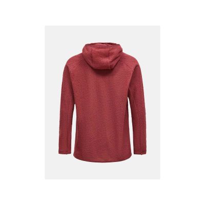 2. PEAK PERFORMANCE M Freelight Polartec Alpha Hood rotes Herren-Sweatshirt