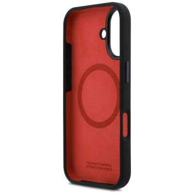 7. BMW M Silikonhülle mit horizontaler Linie und MagSafe-Funktion für iPhone 17 - Schwarz