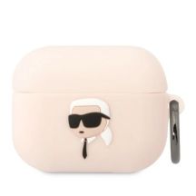 Karl Lagerfeld KLAPRUNIKP AirPods Pro Cover rosa/rosa Silikon Karl Head 3D