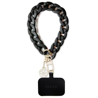 Guess GUOUCBMC4MK Universal Big Hand Strap Case – schwarzer Acryl-4G-Charm