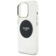 6. Guess IML Metal Colored Circle Classic Logo MagSafe Case für iPhone 16 Pro Max - Schwarz