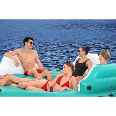 39. Bestway 43407 Pool- und Strandinsel, mehrfarbig, einfarbig, PVC