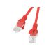 2. UTP-Patchkabel Lanberg PCU5-10CC-0100-R (RJ45 - RJ45 ; 1m; UTP; Kat. 5e; rote Farbe)