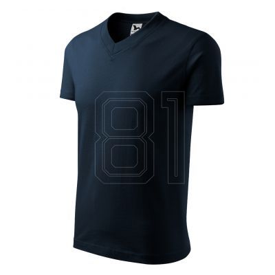 Malfini T-Shirt mit V-Ausschnitt M MLI-10202 marineblau