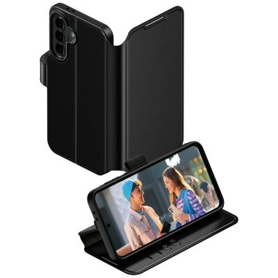 CARE by PanzerGlass Feature Wallet Kickstand Case für Samsung Galaxy A37 - Schwarz