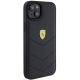 4. Ferrari FEHCP15MRDUK iPhone 15 Plus 6,7" schwarz/schwarzes Hardcase mit gestepptem Metalllogo