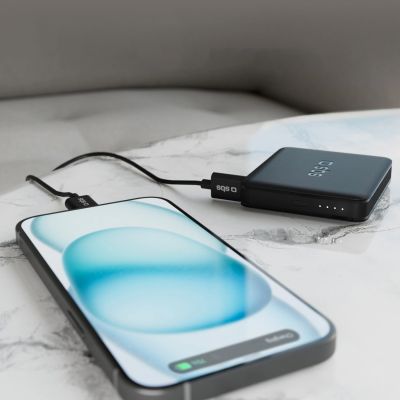 11. Powerbank SBS NanoTube 5000 mAh High-Density - schwarz