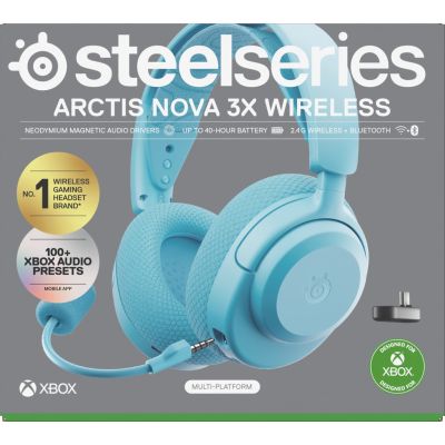 16. Steelseries Arctis Nova 3X Wireless für Xbox, Aqua-Kopfhörer