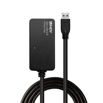 2. Lindy 43159 USB 3.2 Gen 1 (3.1 Gen 1) Typ-A Hubs und Konzentratoren 5000 Mbit/s Schwarz