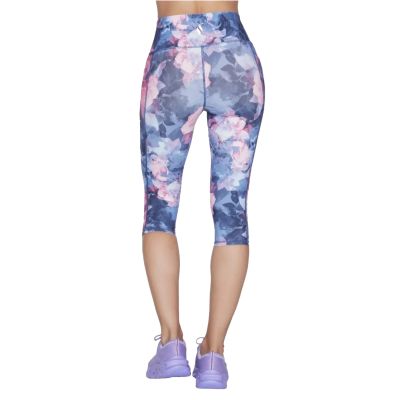 2. Skechers Go Walk Capri-Leggings mit hoher Taille, Summer Rose, CP1-NVHP, mehrfarbig, XS