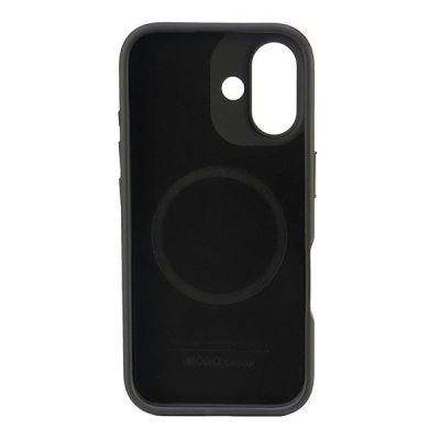 6. Audi Echtleder MagSafe iPhone 16 6,1" schwarz-rot/schwarz-rot Hardcase AU-TPUPCMIP16-R8/D3-RD