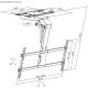 7. Elektrische TV-Halterung von Maclean, Deckenmontage, Tuya-kompatibel, max. VESA 800x400, horizontale Verstellung +90° bis -90°, für Fernseher von 43 bis 86 Zoll, max. 45 kg, MC-109 T