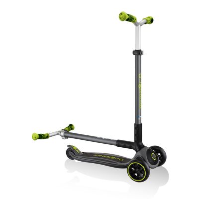5. Globber Master Prime 3-Rad-Scooter / Schwarz - Limettengrün 664-106