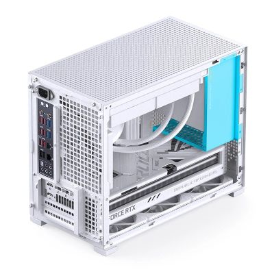 7. Jonsbo D32 PRO White PC-Gehäuse, Mini-Gehäuse, mATX, Tempered Glass – weiß