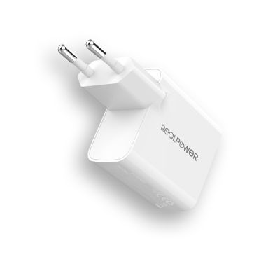 2. RealPower 352262 Universelles Handy-Ladegerät Weiß AC-Schnellladung Intern