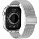 8. GRAVITY GT28-9 Damen-Smartwatch-Armband + Armband Schwarz Silber