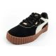 3. Puma Damen-Sportschuhe, Sneaker Carina 3.0, Leder, Schwarz, modisch